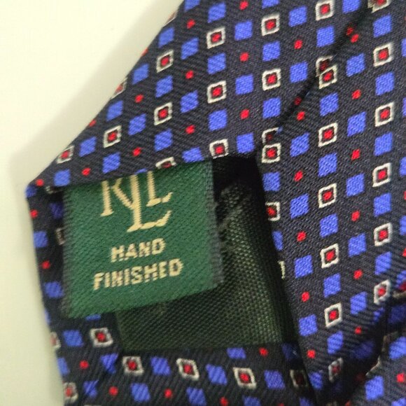 Lauren Ralph Lauren 100% Silk Made In USA Tie - Picture 4 of 5